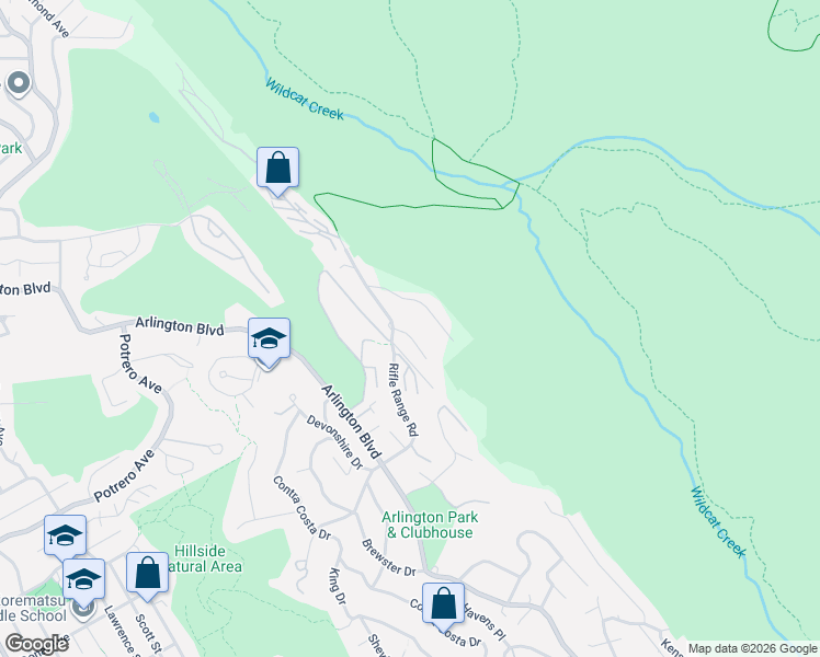 map of restaurants, bars, coffee shops, grocery stores, and more near 8405 Bel View Court in El Cerrito