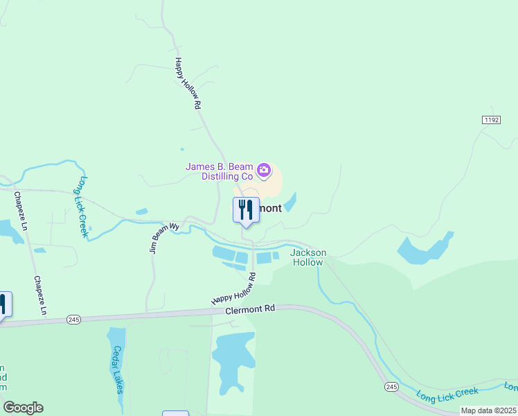 map of restaurants, bars, coffee shops, grocery stores, and more near in Clermont