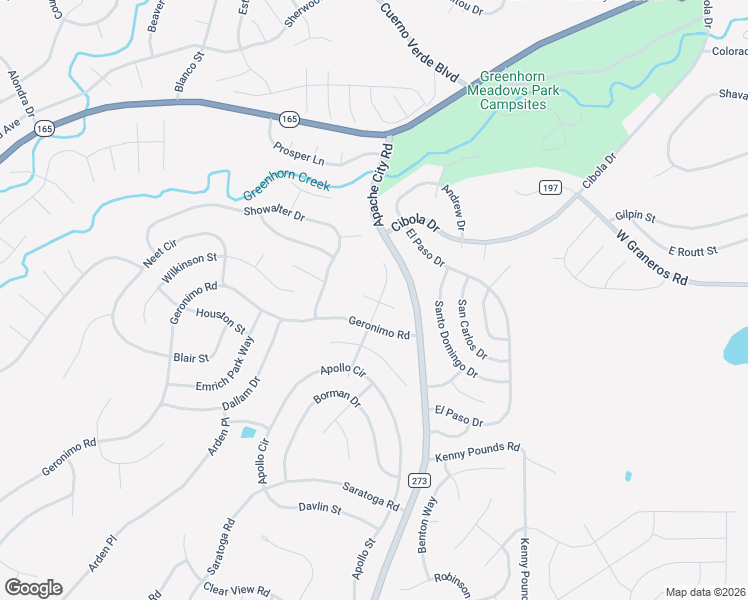 map of restaurants, bars, coffee shops, grocery stores, and more near Morris Court in Colorado City