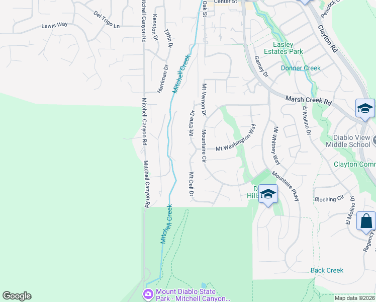 map of restaurants, bars, coffee shops, grocery stores, and more near in Clayton