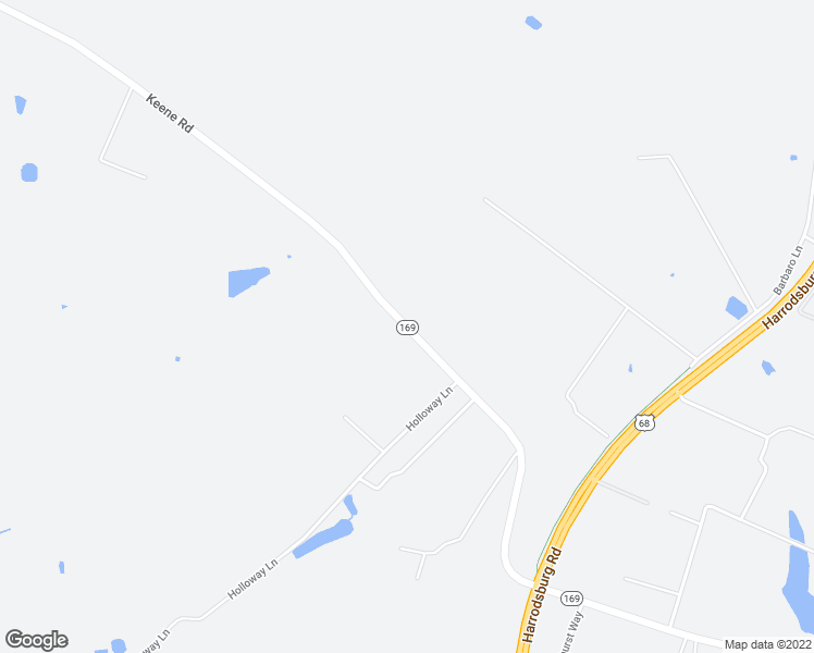 map of restaurants, bars, coffee shops, grocery stores, and more near Keene Rd in Jessamine