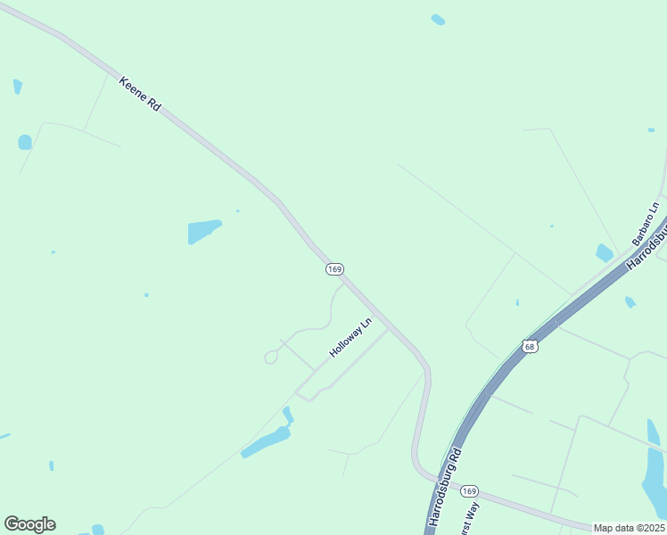 map of restaurants, bars, coffee shops, grocery stores, and more near Keene Road in Jessamine County