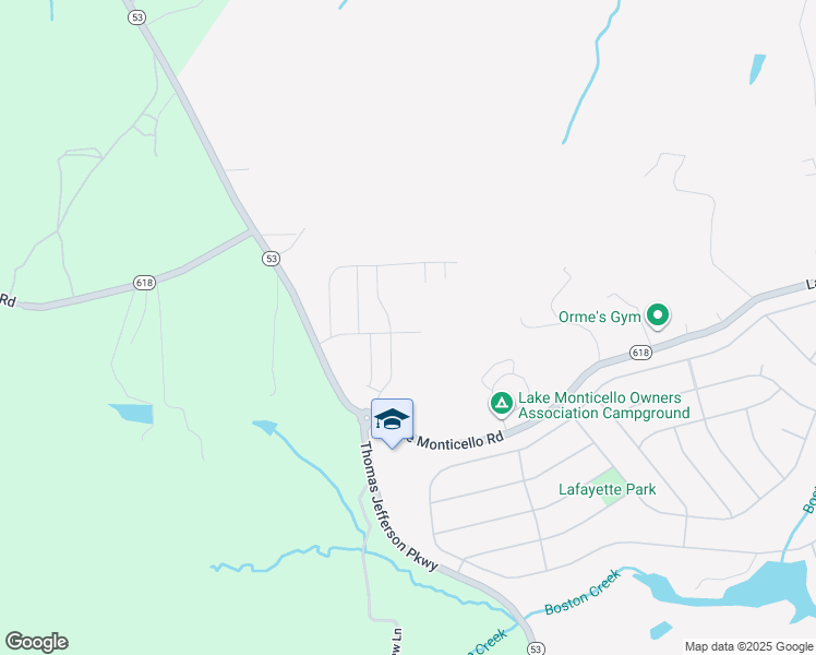 map of restaurants, bars, coffee shops, grocery stores, and more near 205 Horse Path Drive in Cunningham