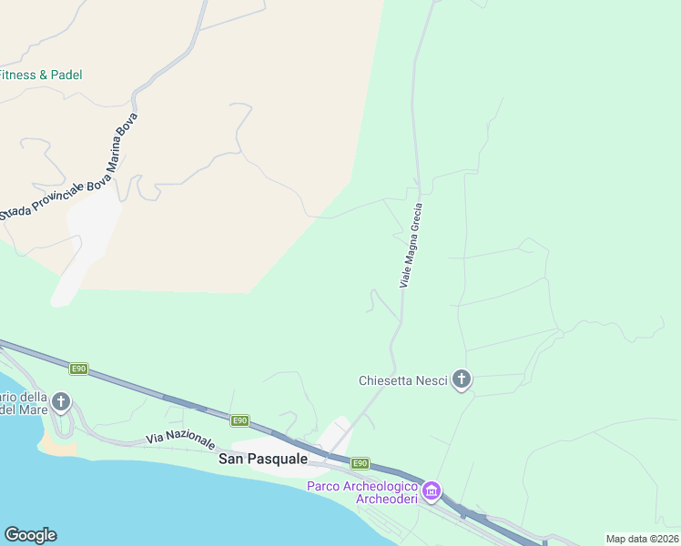 map of restaurants, bars, coffee shops, grocery stores, and more near in Metropolitan City of Reggio Calabria
