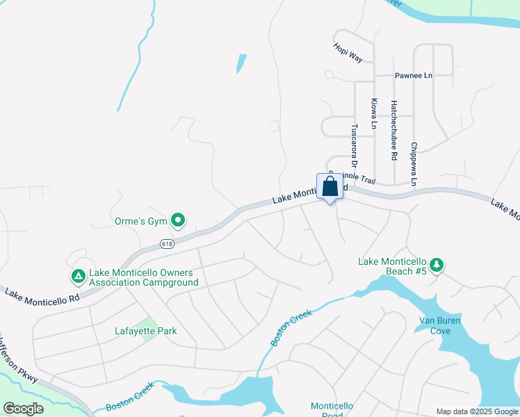 map of restaurants, bars, coffee shops, grocery stores, and more near 613 Jefferson Drive in Palmyra