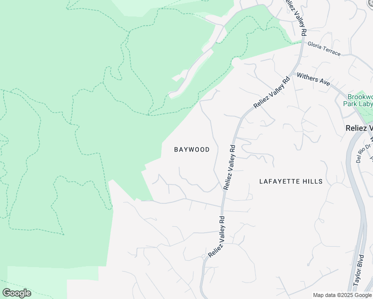 map of restaurants, bars, coffee shops, grocery stores, and more near 1750 Toyon Road in Lafayette