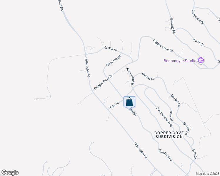 map of restaurants, bars, coffee shops, grocery stores, and more near 2128 Quail Hill Road in Copperopolis