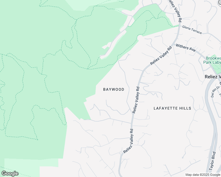 map of restaurants, bars, coffee shops, grocery stores, and more near 1750 Toyon Road in Lafayette