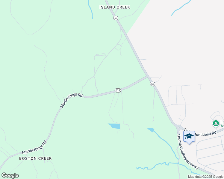 map of restaurants, bars, coffee shops, grocery stores, and more near 304 Martin Kings Road in Charlottesville