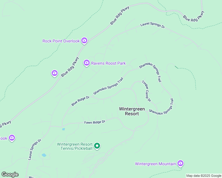 map of restaurants, bars, coffee shops, grocery stores, and more near 168 Shamokin Springs Trail in Nellysford
