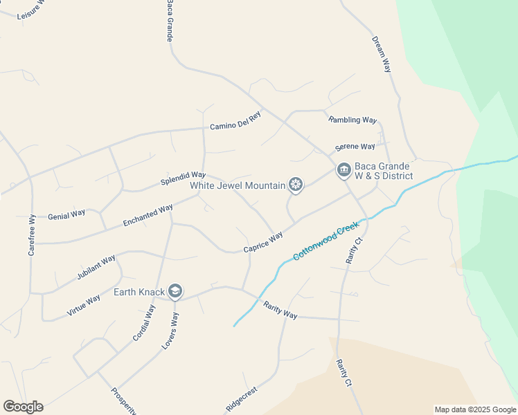 map of restaurants, bars, coffee shops, grocery stores, and more near 3630 Splendid Way in Crestone