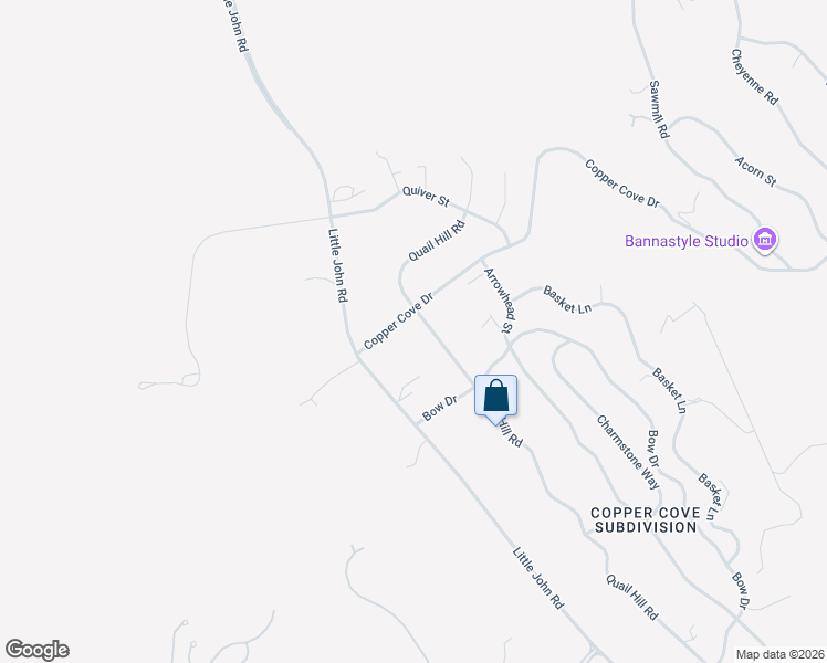 map of restaurants, bars, coffee shops, grocery stores, and more near 2128 Quail Hill Road in Copperopolis