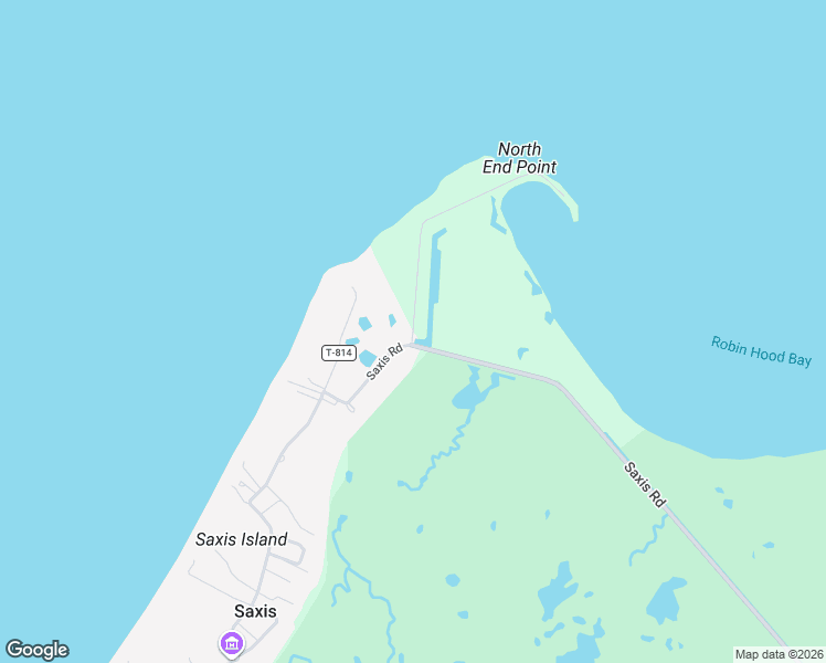 map of restaurants, bars, coffee shops, grocery stores, and more near Saxis Road in Saxis