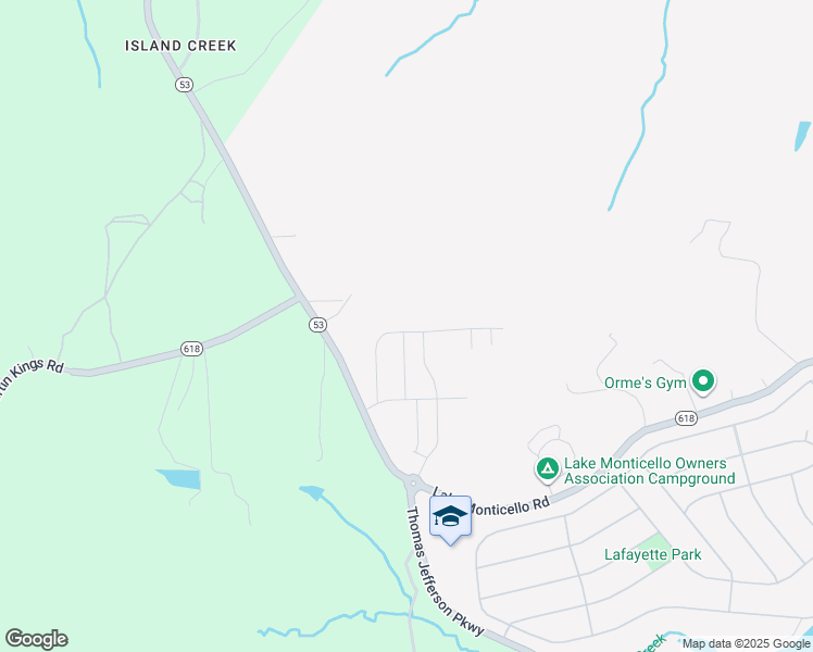 map of restaurants, bars, coffee shops, grocery stores, and more near 205 Horse Path Drive in Cunningham
