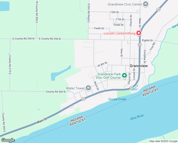 map of restaurants, bars, coffee shops, grocery stores, and more near 1010 3rd Street in Grandview