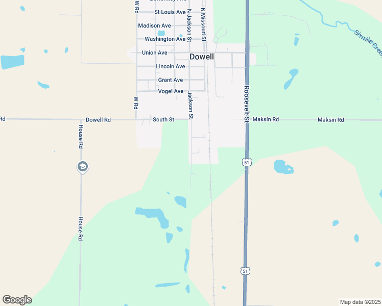 map of restaurants, bars, coffee shops, grocery stores, and more near 701 Ruby Lane in Dowell
