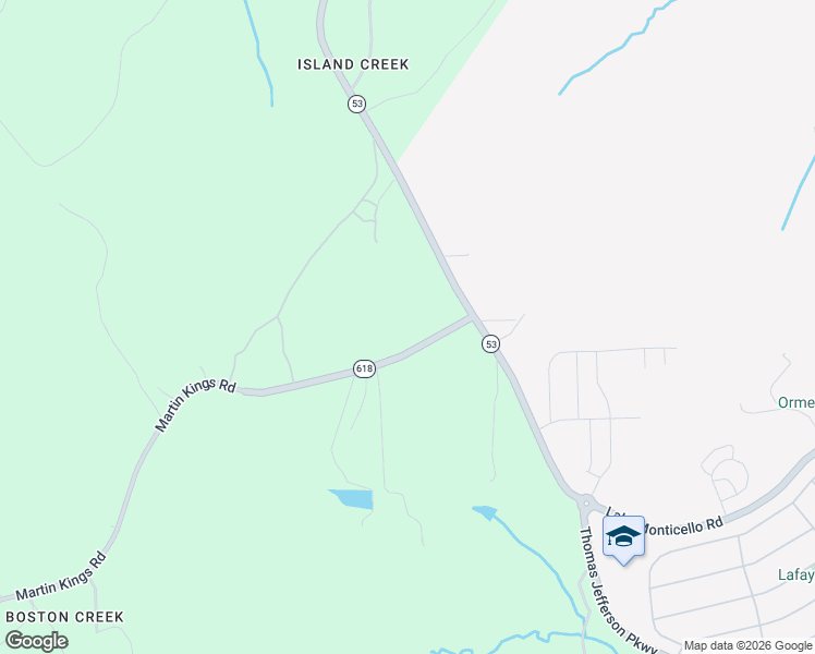 map of restaurants, bars, coffee shops, grocery stores, and more near 141 Martin Kings Road in Charlottesville