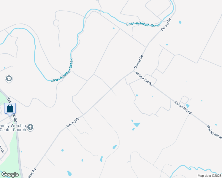 map of restaurants, bars, coffee shops, grocery stores, and more near 3318 Delong Road in Lexington