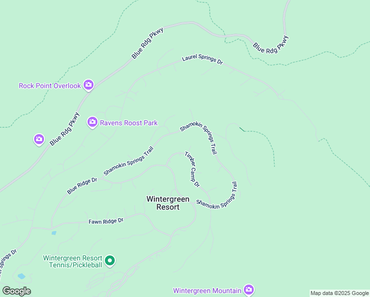 map of restaurants, bars, coffee shops, grocery stores, and more near 25 Peavy Point in Wintergreen Resort