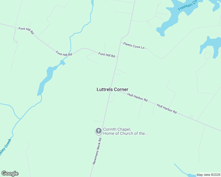 map of restaurants, bars, coffee shops, grocery stores, and more near Newmans Neck Road in Heathsville