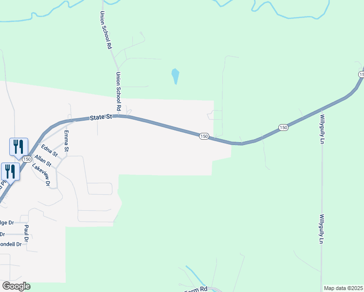 map of restaurants, bars, coffee shops, grocery stores, and more near 3030 State Street in Chester