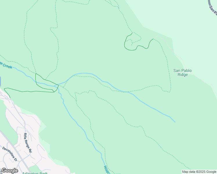 map of restaurants, bars, coffee shops, grocery stores, and more near Havey Canyon Trail in Richmond