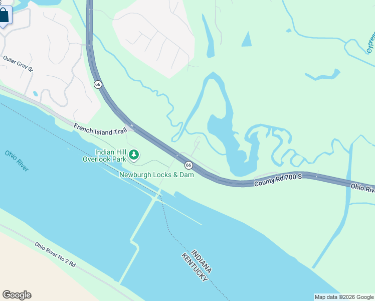 map of restaurants, bars, coffee shops, grocery stores, and more near 6877 Boyer Drive in Newburgh