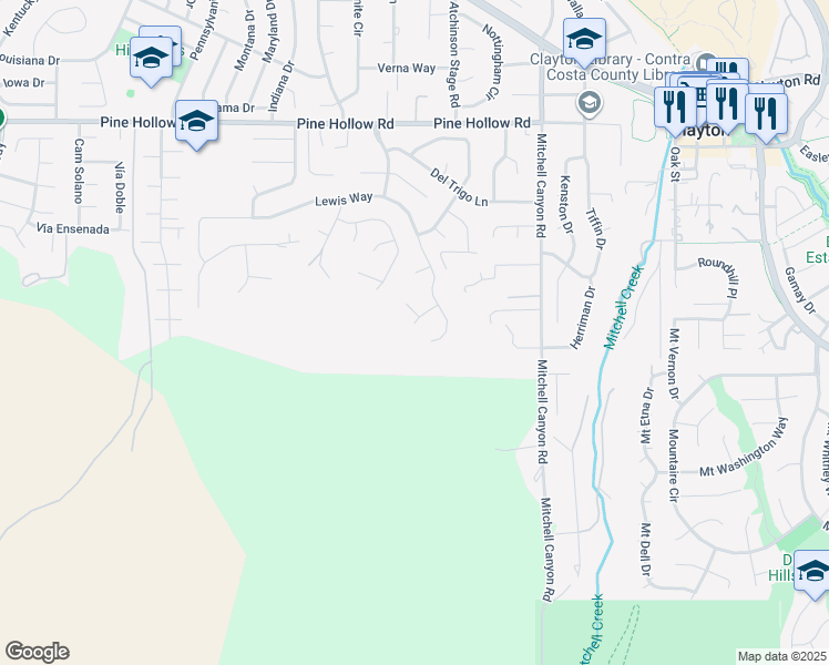 map of restaurants, bars, coffee shops, grocery stores, and more near 1150 Butternut Way in Concord