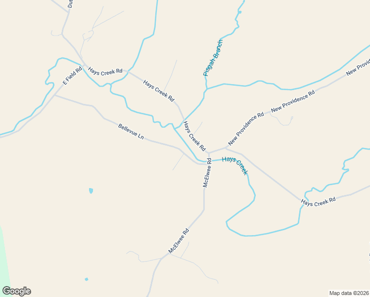map of restaurants, bars, coffee shops, grocery stores, and more near Bellevue Lane in Rockbridge
