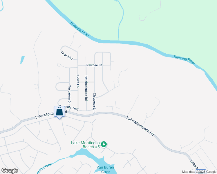 map of restaurants, bars, coffee shops, grocery stores, and more near 3 Arapaho Trail in Palmyra