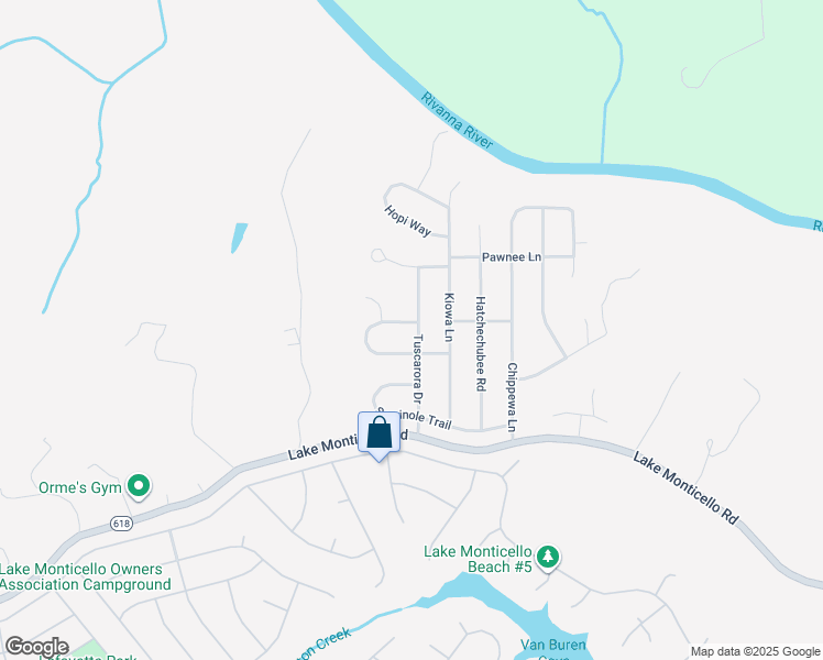 map of restaurants, bars, coffee shops, grocery stores, and more near 28-98 Choctaw Pl in Palmyra