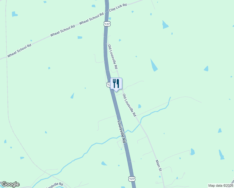 map of restaurants, bars, coffee shops, grocery stores, and more near 5509 Louisville Road in Harrodsburg