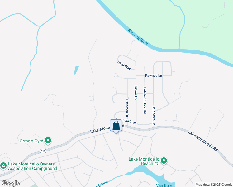 map of restaurants, bars, coffee shops, grocery stores, and more near 6 Cheyenne Court in Palmyra