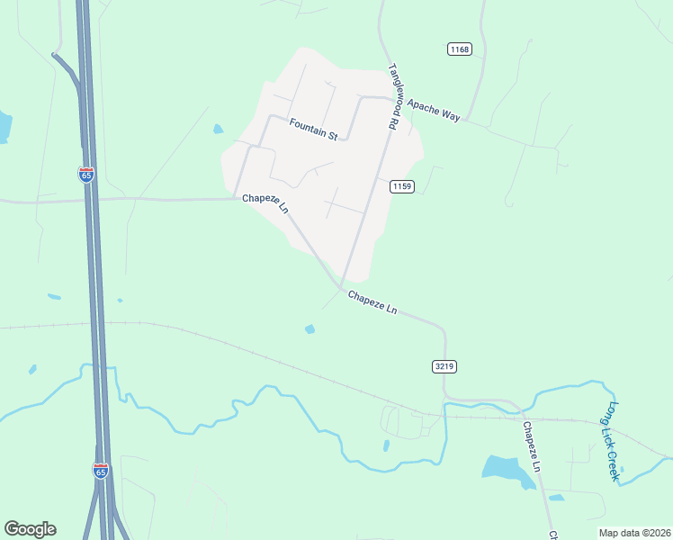 map of restaurants, bars, coffee shops, grocery stores, and more near 1480 Chapeze Lane in Shepherdsville
