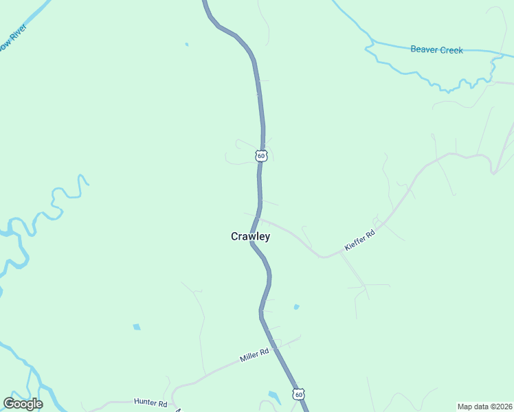 map of restaurants, bars, coffee shops, grocery stores, and more near 9048 Midland Trail West in Crawley