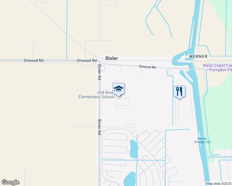 map of restaurants, bars, coffee shops, grocery stores, and more near 123 Learning Lane in Brentwood