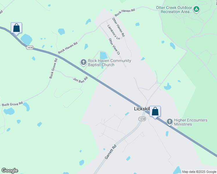 map of restaurants, bars, coffee shops, grocery stores, and more near 4920 Highway 1638 in Brandenburg