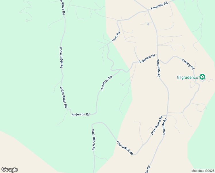 map of restaurants, bars, coffee shops, grocery stores, and more near 16465 Anderson Road in Sonora
