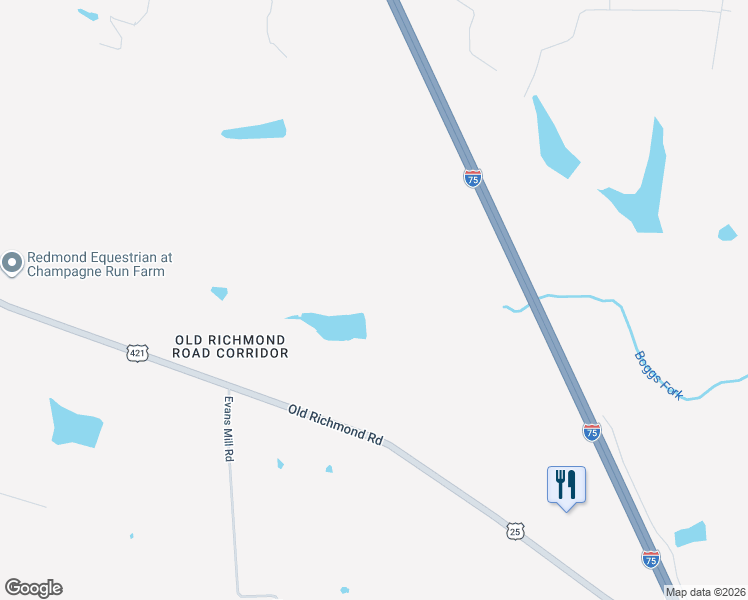 map of restaurants, bars, coffee shops, grocery stores, and more near 6481 Old Richmond Road in Lexington