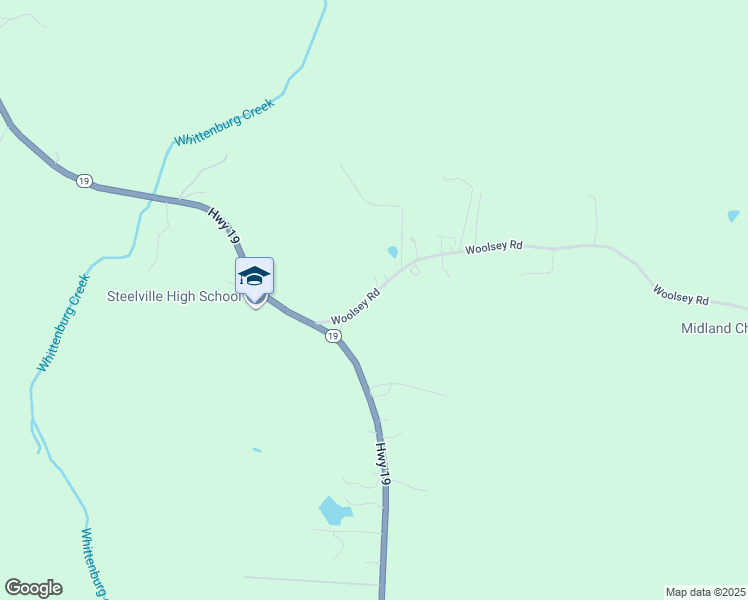 map of restaurants, bars, coffee shops, grocery stores, and more near 8 Woolsey Road in Steelville