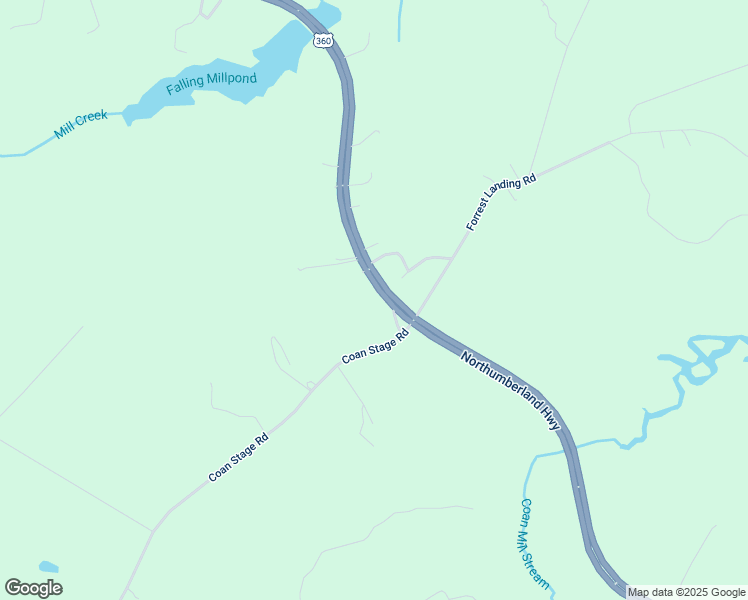 map of restaurants, bars, coffee shops, grocery stores, and more near 4668 Northumberland Highway in Heathsville