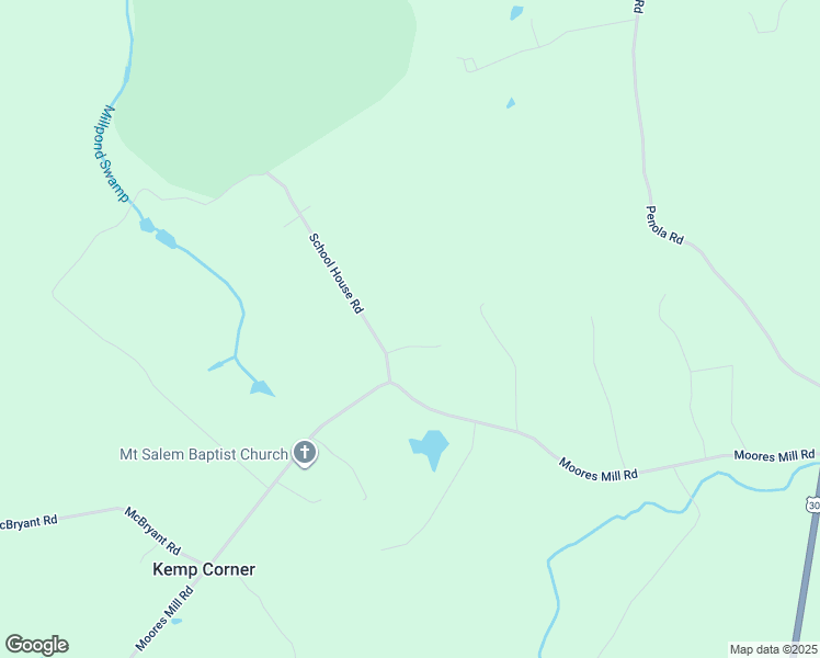 map of restaurants, bars, coffee shops, grocery stores, and more near 23517 School House Road in Ruther Glen