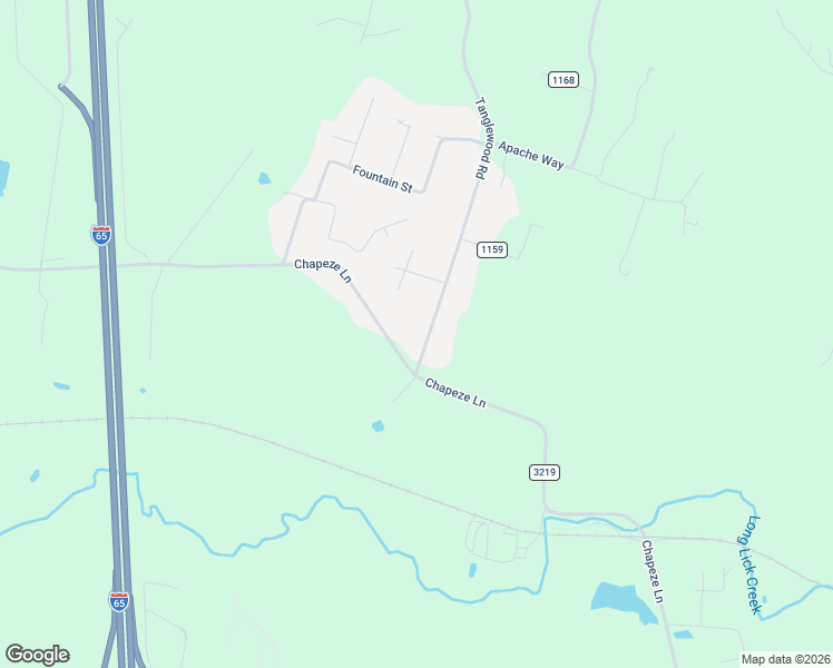 map of restaurants, bars, coffee shops, grocery stores, and more near 1480 Chapeze Lane in Shepherdsville