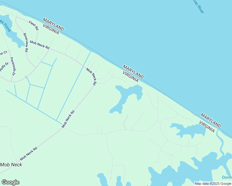 map of restaurants, bars, coffee shops, grocery stores, and more near 2886 Mob Neck Road in Heathsville