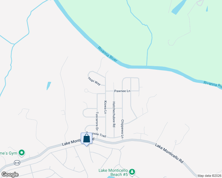 map of restaurants, bars, coffee shops, grocery stores, and more near 1-5 Pawnee Lane in Palmyra