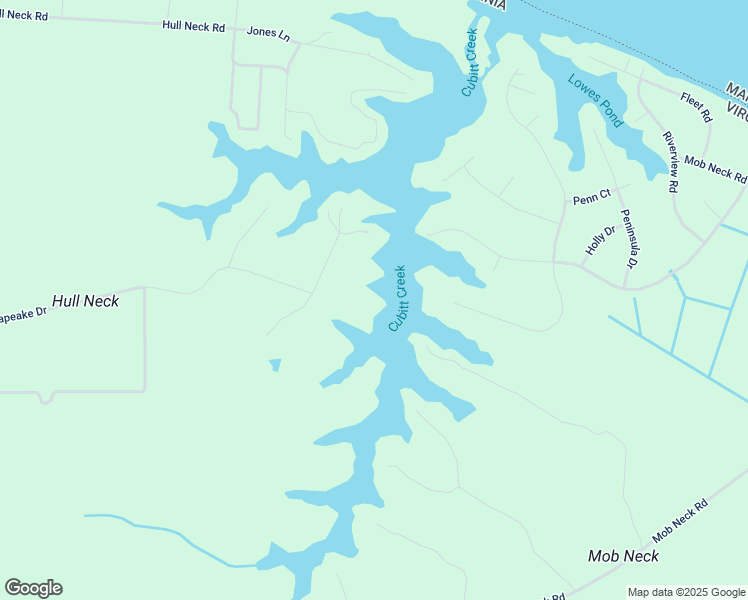 map of restaurants, bars, coffee shops, grocery stores, and more near 121 Eagles Nest Lane in Heathsville