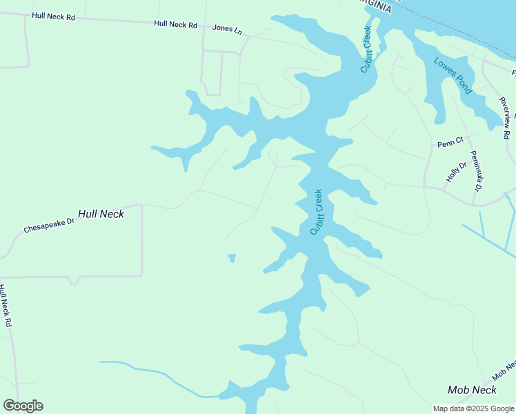 map of restaurants, bars, coffee shops, grocery stores, and more near 121 Eagles Nest Lane in Heathsville