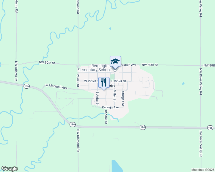 map of restaurants, bars, coffee shops, grocery stores, and more near in Potwin