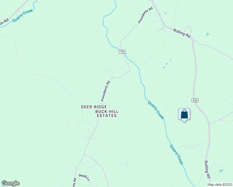 map of restaurants, bars, coffee shops, grocery stores, and more near 3539 Presidents Road in Scottsville