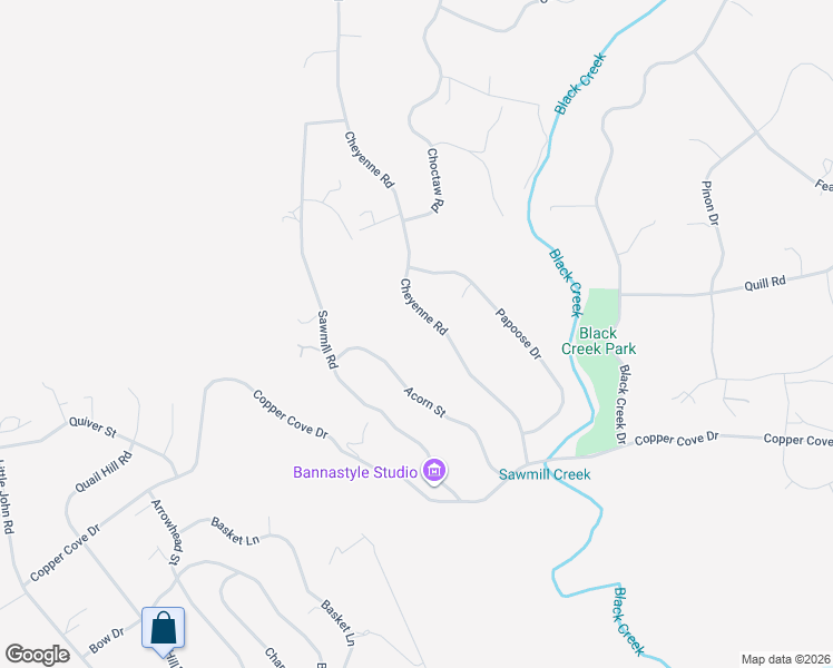map of restaurants, bars, coffee shops, grocery stores, and more near 1315 Cheyenne Road in Copperopolis